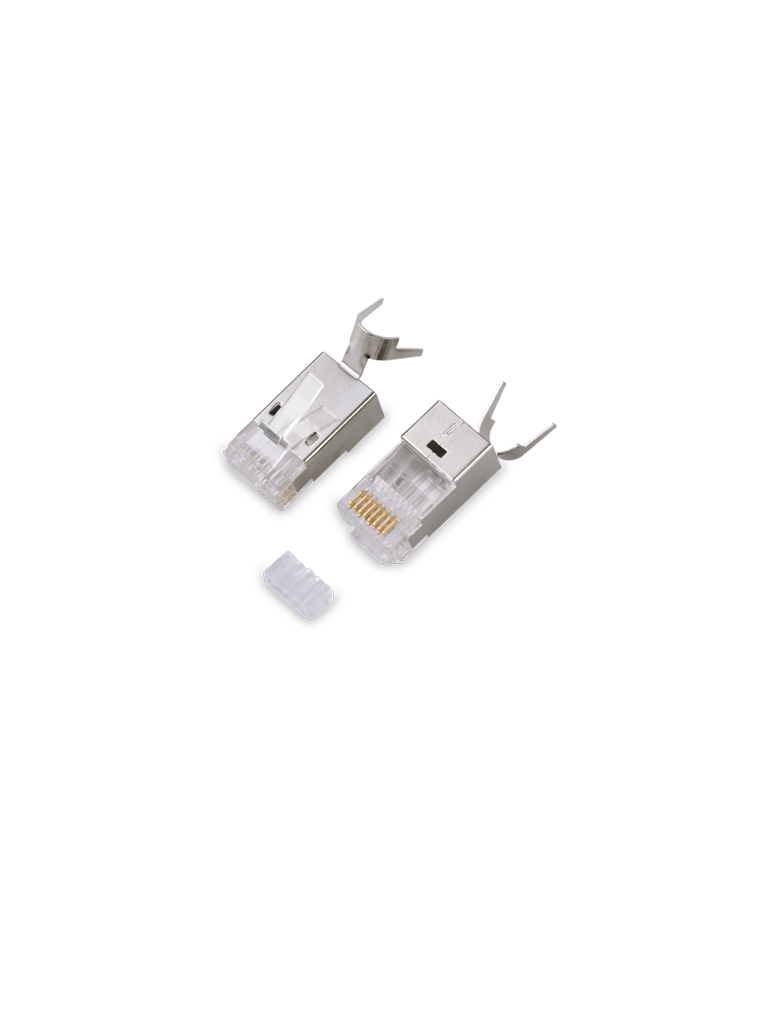 SAXXON S901H - Conector plug RJ45 para cable UTP / CAT 6A / Blindado / Paquete 100 piezas / #LosIndispensables