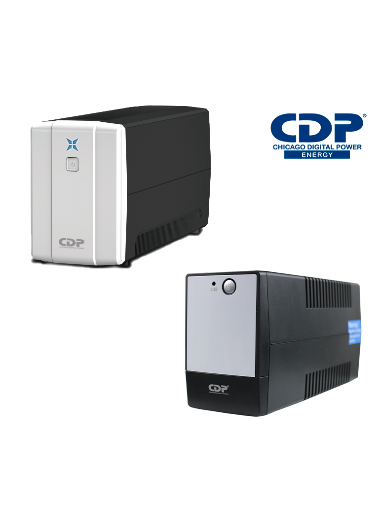 CDP RUPR758 - UPS de 750 VA / 375 Watts / 8 Terminales de salida / 4 Con respaldo / 4 Terminales de supresion de picos