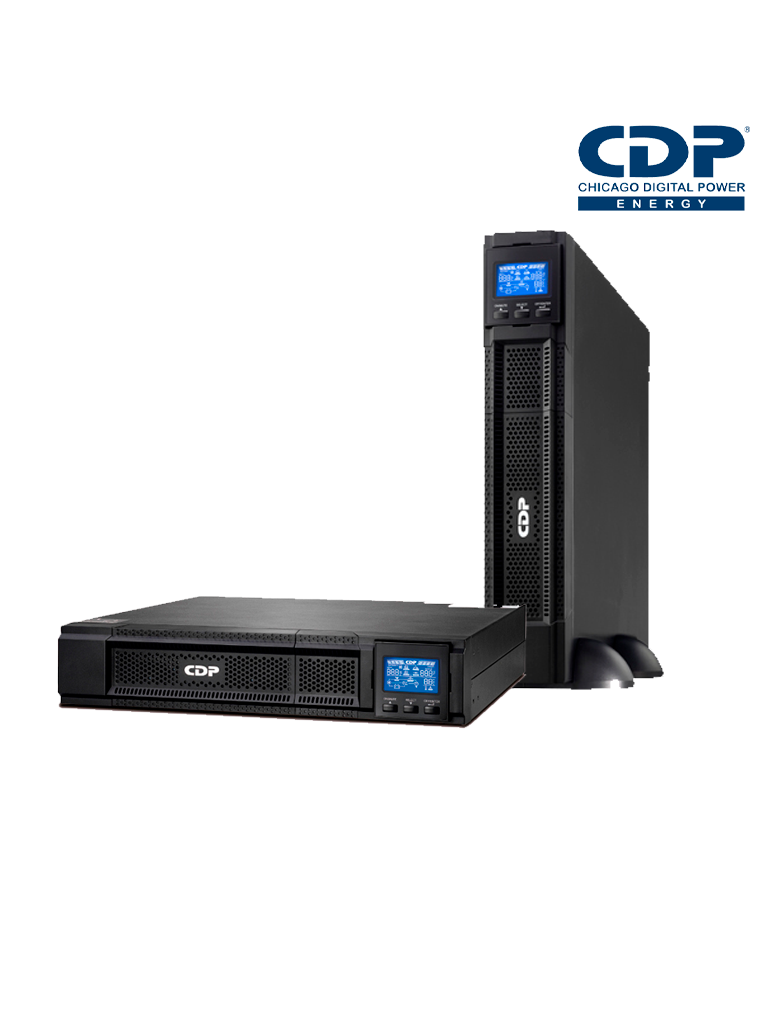 CDP UPO113RTAX- UPS ONLINE 3 KVA / 2700 Watts / 4 Terminales de salida / Baterías 12V / 9AH X 6 / Respaldo 4 MIN carga completa