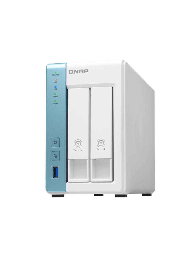 QNAP TS-231K - NAS 2 BAHIAS/ Annapurna Labs AL214 4-core 1.7GHz/ 1GB RAM/ 2x GbE LAN/ 3 x USB3.0