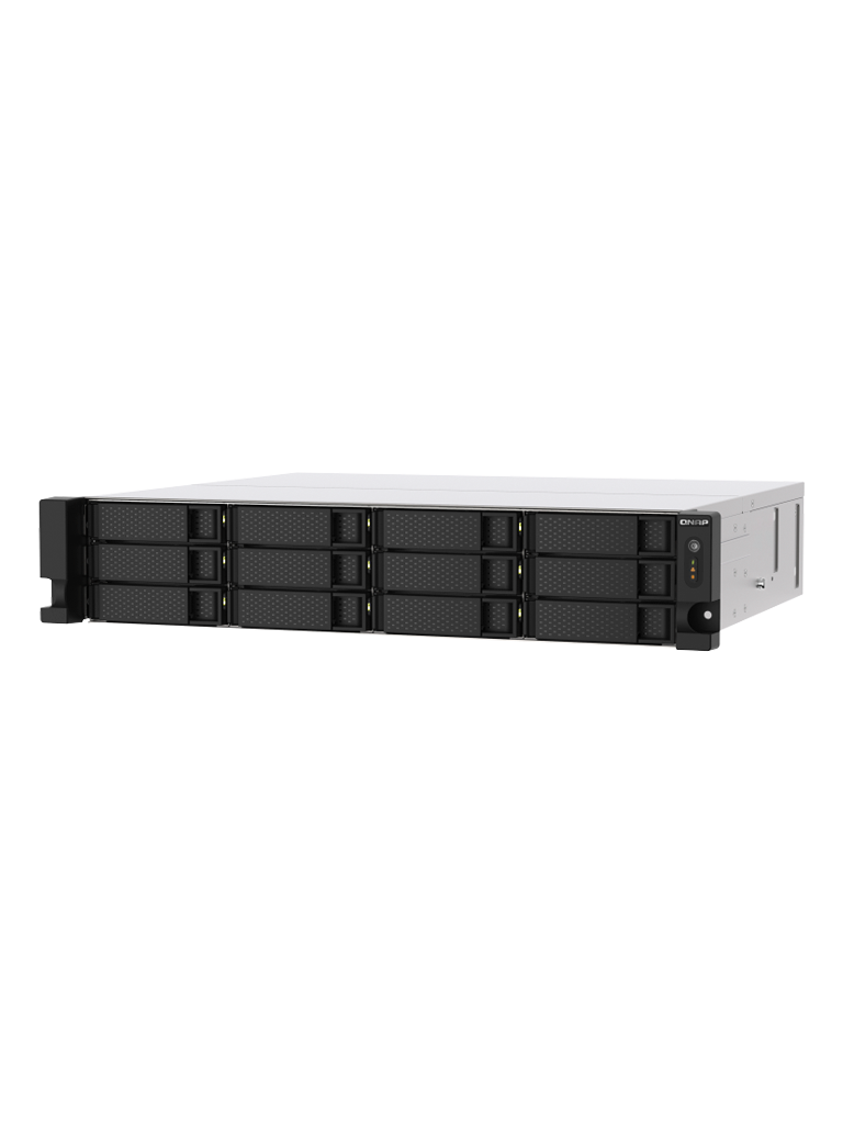 QNAP TS-1273AU-RP-8G - NAS 12 BAHIAS/ 2U RACK/ AMD Ryzen V1500B Quad-core 2.2GHz/ 2 x 2.5GbE LAN8 GB RAM/