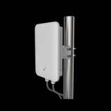 Access Point WiFi cnPilot e501S para exterior, IP67 grado industrial, Filtros para coexistencia con redes LTE, doble banda, antena sectorial 90-120 grados y puerto PoE secundario