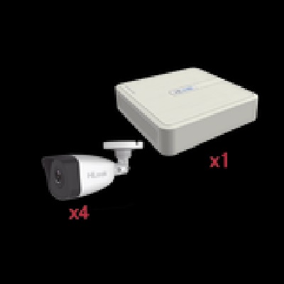 KIT IP 1080p / NVR de 4 Canales / 4 Cámaras IP Bala