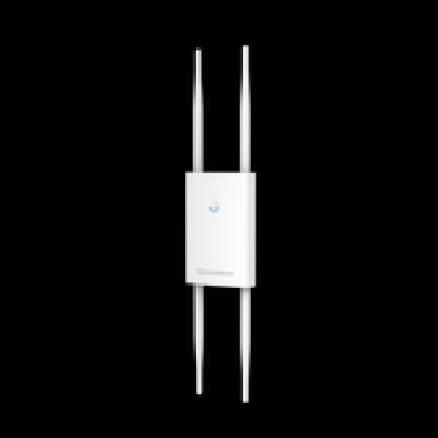 Punto de acceso para exterior Wi-Fi 802.11 ac 2.33 Gbps, Wave-2, MU-MIMO 4x4:4, de largo alcance con administración desde la nube gratuita o stand-alone, controlador integrado para hasta 50 APs.