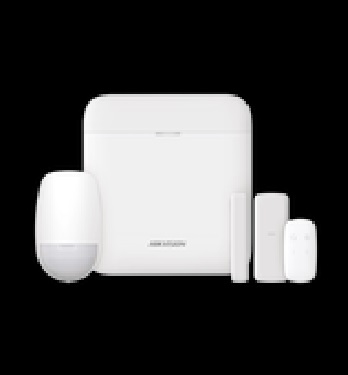 (AX PRO) KIT de Alarma AX PRO con GSM (3G/4G) / Incluye: 1 Hub / 1 Sensor PIR / 1 Contacto Magnético / 1 Control Remoto / Wi-Fi / Compatible con Hik-Connect P2P