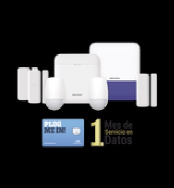 (AX PRO) KIT de Alarma AX PRO con GSM (3G/4G) / Incluye: 1 Hub / 1 Sensor PIR / 1 Contacto Magnético / 1 Control Remoto /1 MICROSIM30M2M incluye 1 mes de servicio/ Wi-Fi / Compatible con Hik-Connect P2P