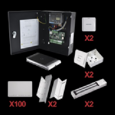 Kit de Control de Acceso con TARJETA para 2 Puertas   / TODO INCLUIDO / Software IVMS4200 incluido