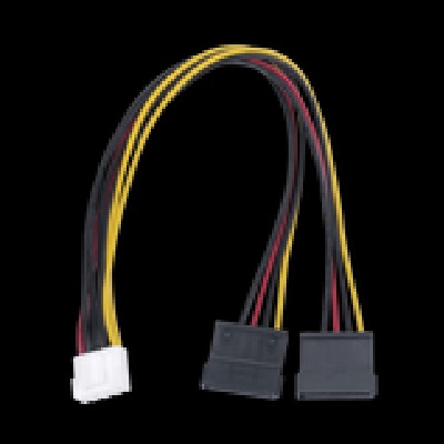 Cable Doble de Corriente SATA / Compatible con DVR's epcom / HIKVISION