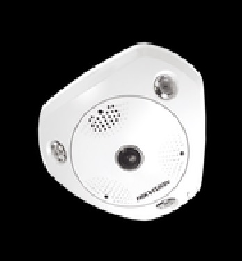 Fisheye IP 12 Megapixel / 180° - 360° / DEWARPING / WDR 120 dB / Uso en Interior / 15 mts IR / Entrada y Salida de Audio y Alarma / Múltiples Vistas