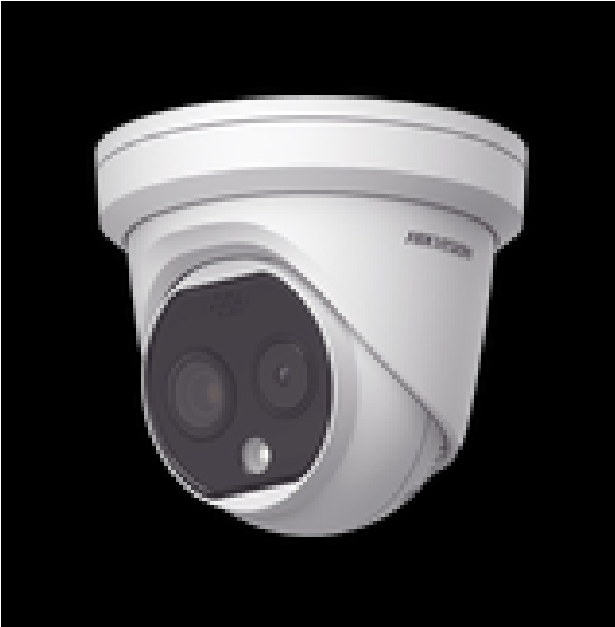 Turret IP Dual / Térmica 1.8 mm ( 160 x 120 ) / Óptico 2 mm (4 Megapixel) / 15 mts IR / Micro SD 32Gb Incluida / Exterior IP67 / PoE / Termométrica / Detección de Temperatura / Sirena y Luz Intermitente Integrada