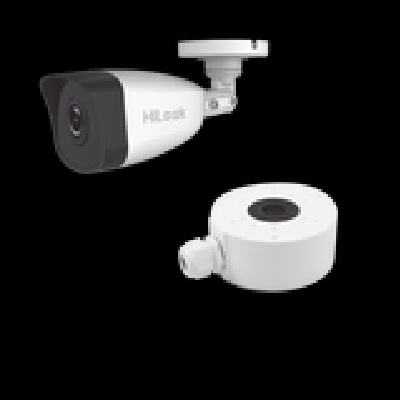 HiLook Series / Bala IP 4 Megapixel / 30 mts IR / Exterior IP67 / PoE / dWDR / Lente 2.8 mm + Caja de conexión DS-1280ZJ-XS