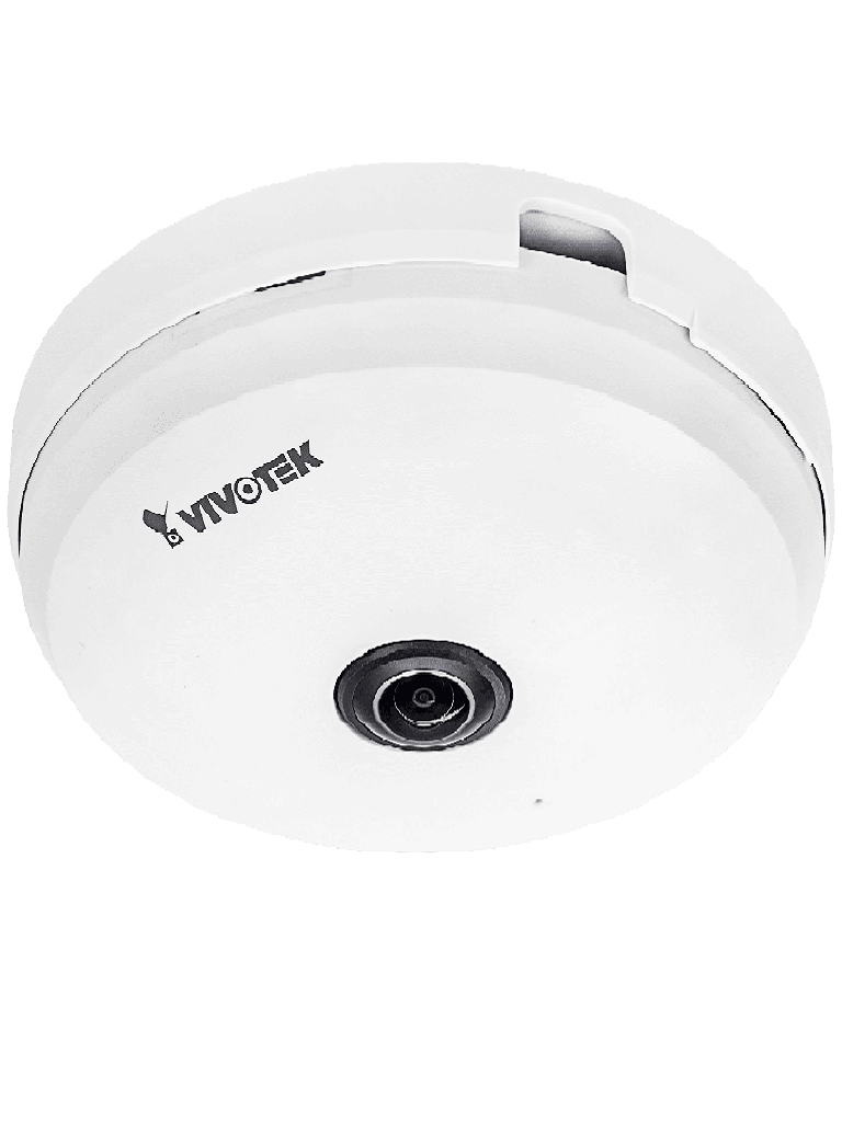 VIVOTEK FE9180-H - Camara IP Fisheye de interior, 5 Megapixeles, Vision Hemisferica 360º, Smart stream III, WDR Pro, 3DNR, Microfono Integrado, Ranura de Tarjetas MicroSD, ONVIF