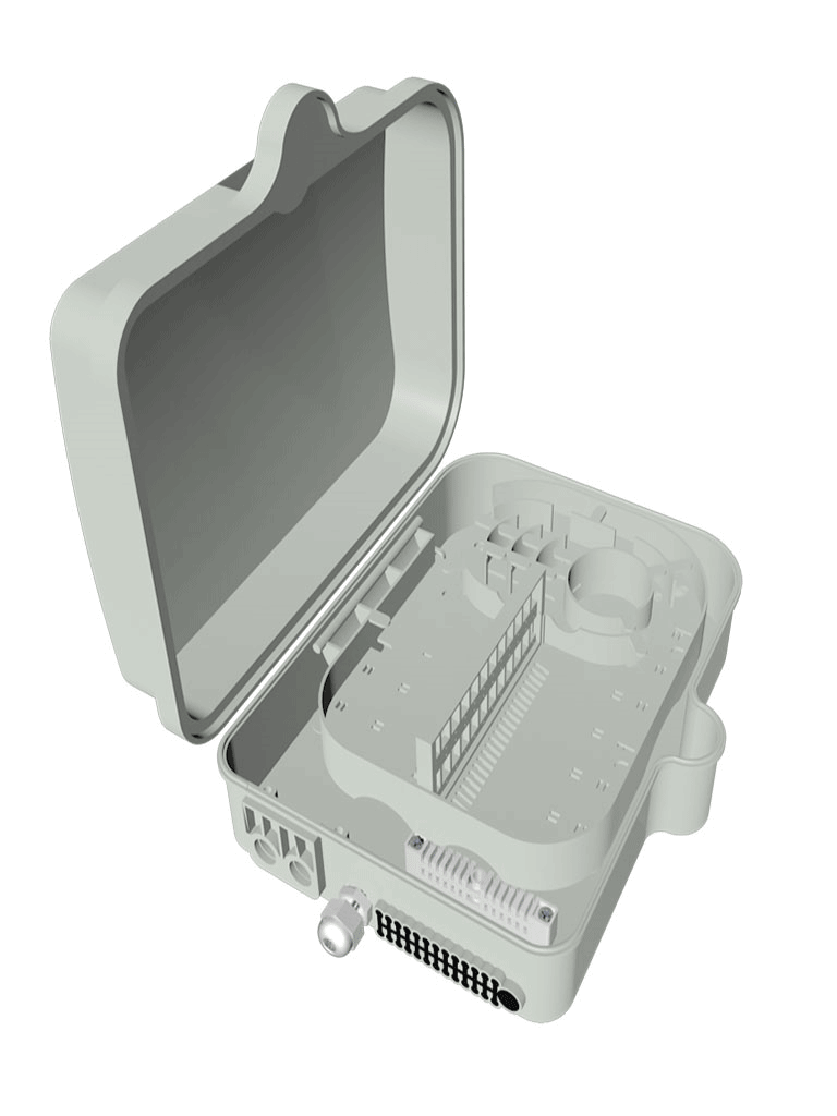 SBETECH SBE-CDEXTFTTX2X24NL - Caja de Distribución para FTTx para exterior Nueva Línea de 2x24, IP 65