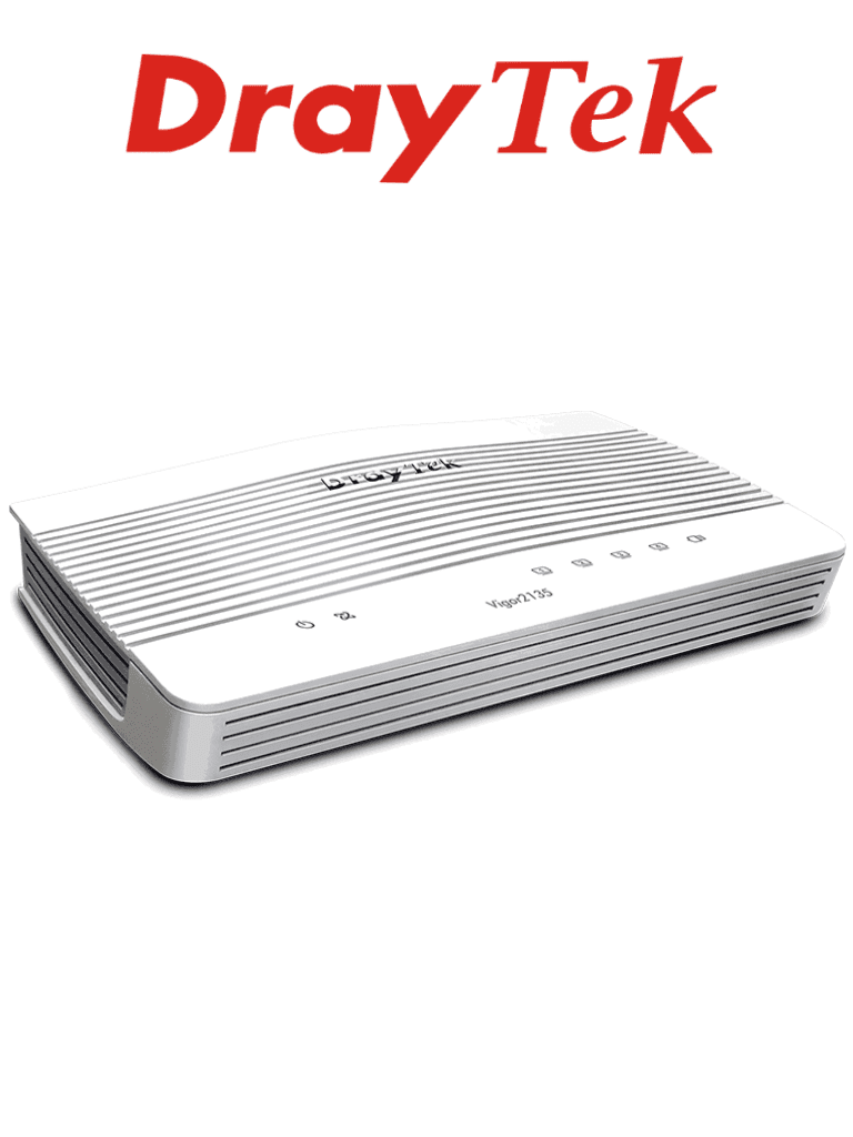 DRAYTEK VIGOR2135- Router Gigabit de 1 Puerto WAN RJ45/ 2 Tuneles VPN/ Funciones Firewall/ Bloqueo de Paginas Web/ Soporta Licencia de Filtrado de Contenido/ DrayDDNS/ Soporta Hasta 4 Puertos LAN Gigabit/ 2 Puertos USB/ #LoNuevo