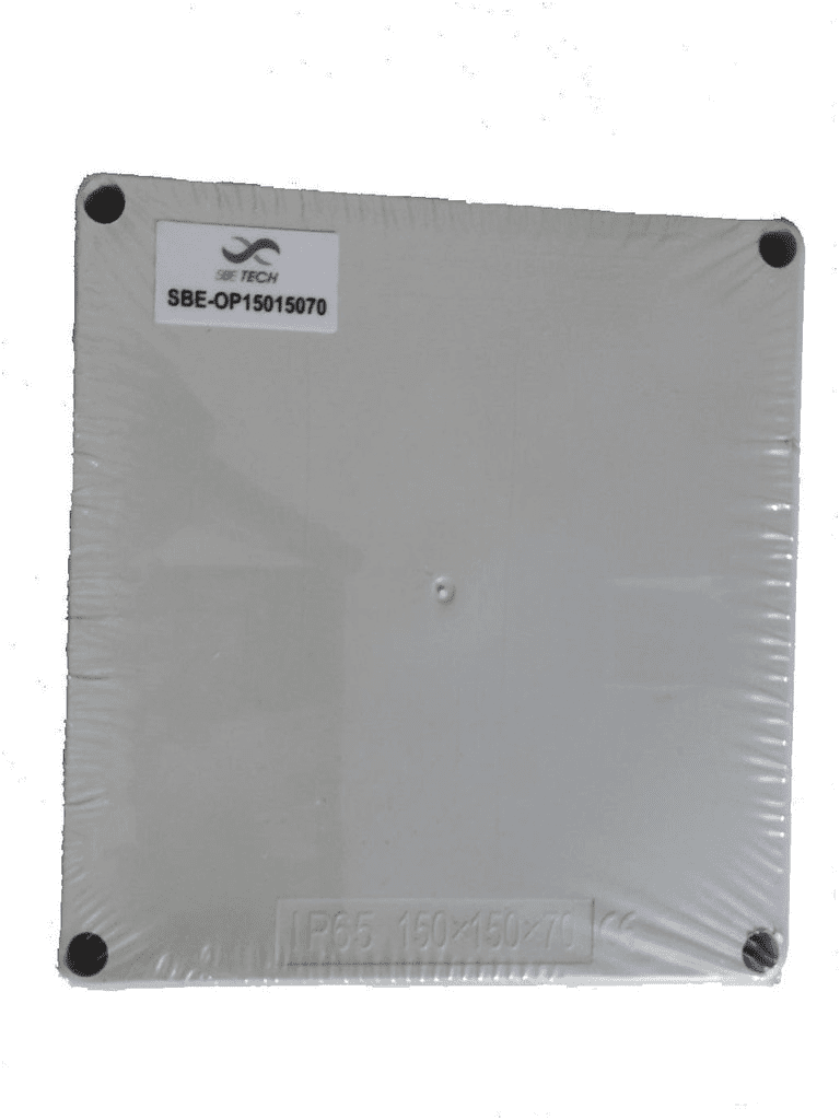 SBE TECH SBE-OP15015070 - CAJA DE PVC CON T/OPACA / Alto150 mm, Ancho 150 mm, Profundidad 70 mm