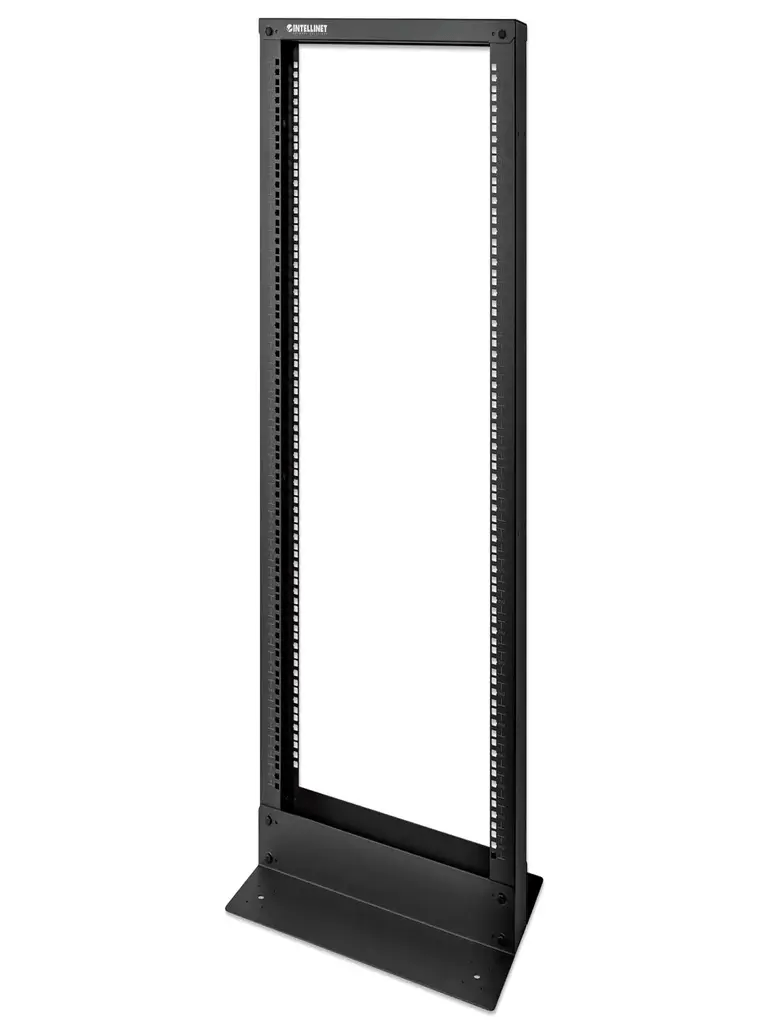 INTELLINET 715973 Rack de dos postes, 19" 26U, Presentación Flatpack (Desarmado), 19", Negro