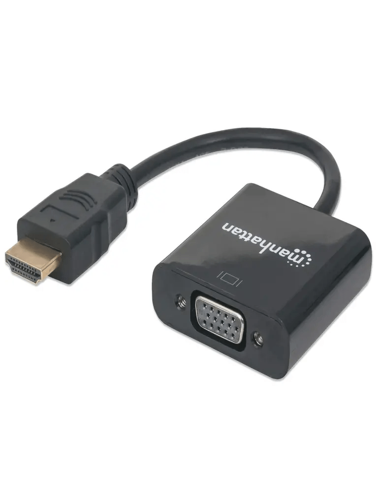 MANHATTAN 151467 Convertidor HDMI a VGA HDMI Macho a VGA hembra, negro