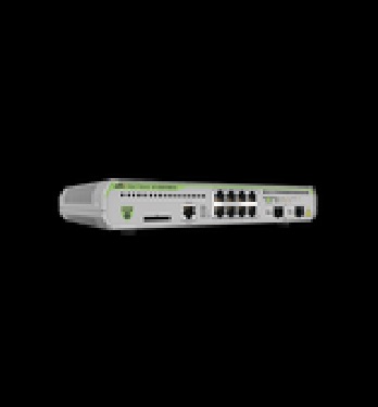 Switch Administrable CentreCOM GS970M, Capa 3 de 8 Puertos 10/100/1000 Mbps + 2 puertos SFP Gigabit