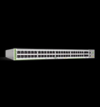 Switch PoE+ Administrable CentreCOM GS980M, Capa 3 de 48 puertos 10/100/1000Mbps + 4 SFP Gigabit, 740 W