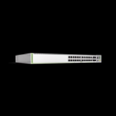 (GS980MX / 28) Switch Stack L3, 24 puertos 10/100/1000-T, 4 Puertos SFP+ 10G, Fuente de poder fija