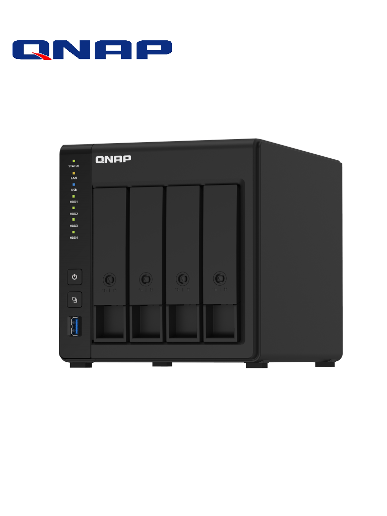 QNAP TS-451D2-2G - NAS 4 BAHIAS/ Intel Celeron J4025 dual-core 2.0GHz/ 2GB RAM/ 2xGbE/4K HDMI v2.0/USB 3.2 Gen1