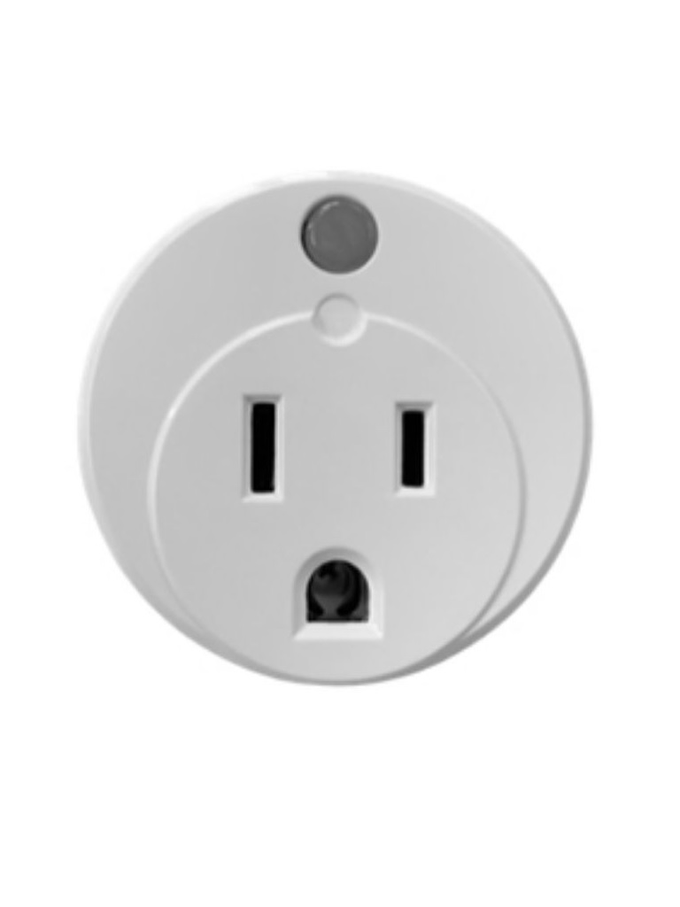 QOLSYS IQSMARTPLUG - Plug Inteligente Zwave Ultra Compacto con Medidor de Energía compatible con Paneles Qolsys