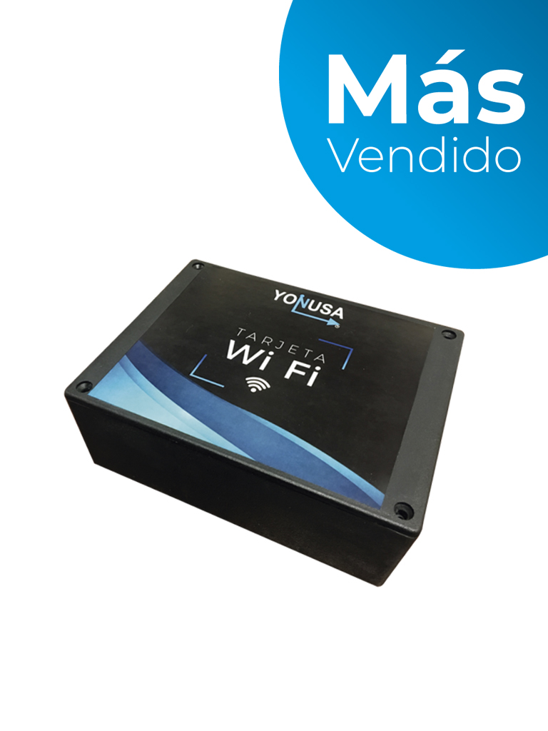 YONUSA MWFLITE - Modulo Wifi Lite compatible con todos los energizadores Yonusa, Uso con aplicación gratuita Yonusa 2.0 compatible con sistemas iOS y Android para notificaciones de eventos/ Estándar 802.11 b/g/n/ 1 salida auxiliar