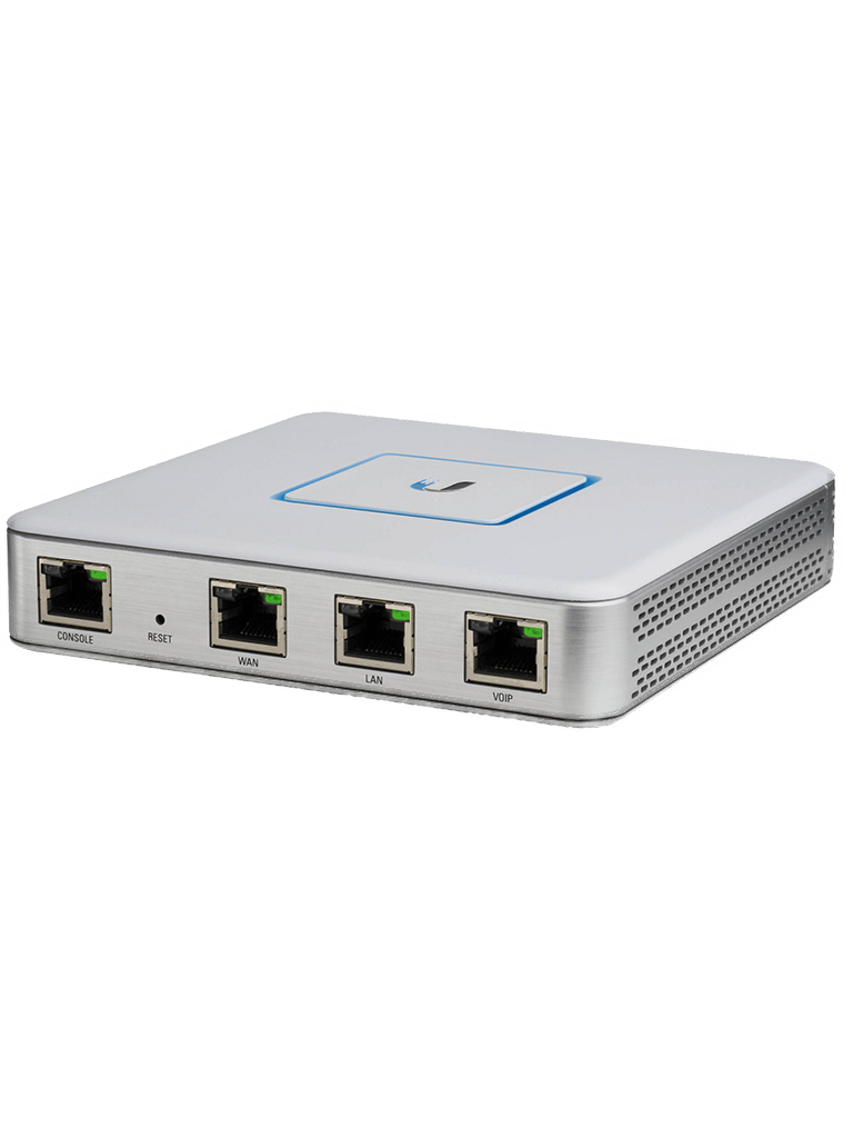 UBIQUITI USG - Ruteador UniFi Security Gateway / 1 Puerto WAN Fast Ethernet / 3 Puertos LAN Gigabit Ethernet / Potente firewall / Compacto y Silencioso