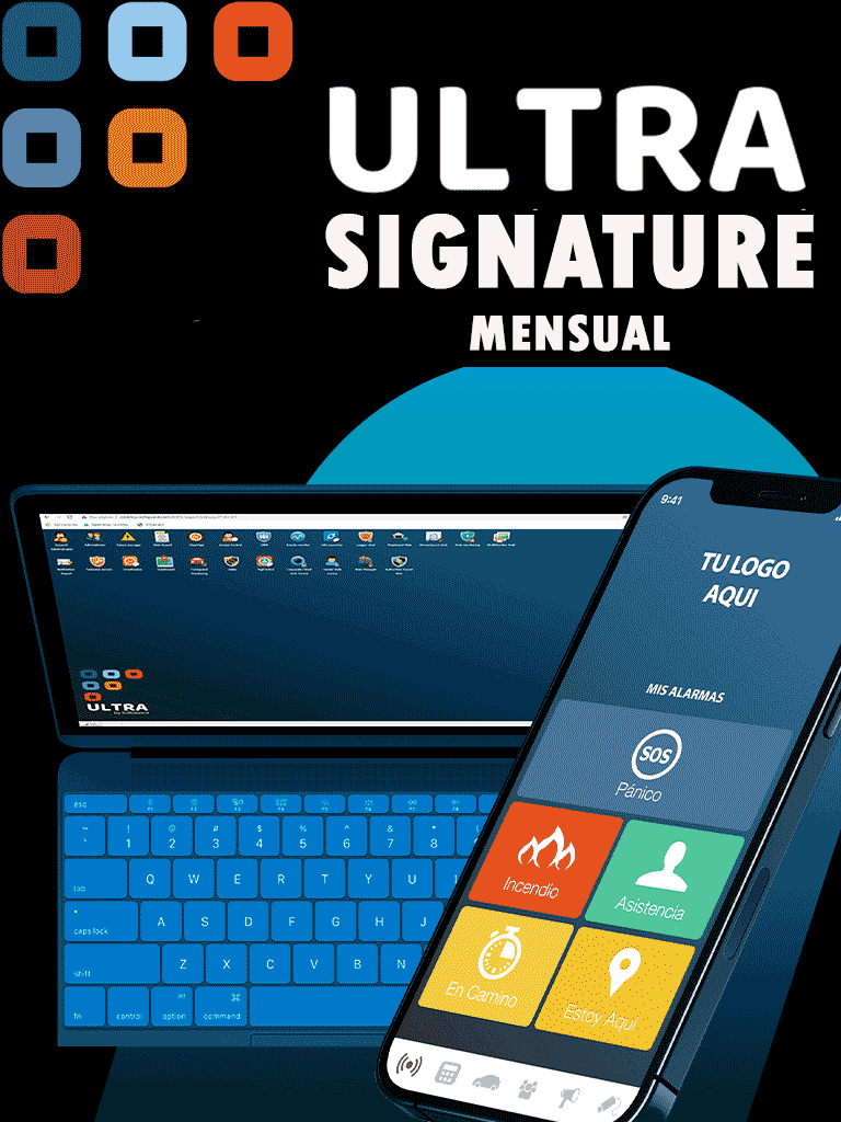 Softguard Signature Mensual- Customización signature para tu App SmartPanics o Vigicontrol // aplica para Plan Ultra Individual o Multiple