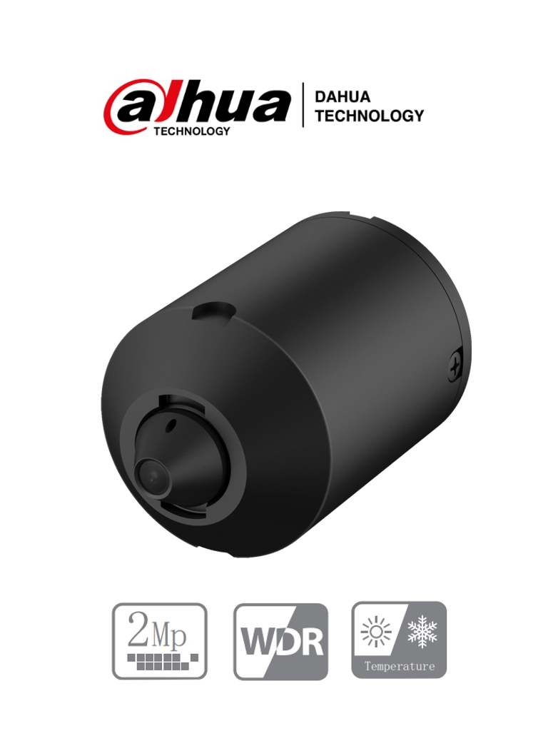 DAHUA IPC-HUM8231-L1 - Unidad de Lente de Camara Pinhole de Red/ 2 Megapixeles/ Lente de 2.8 mm/ Cable de 8 Metros/ Requiere Unidad Principal DH-IPC-HUM8231N-E1/ Uso Interior/