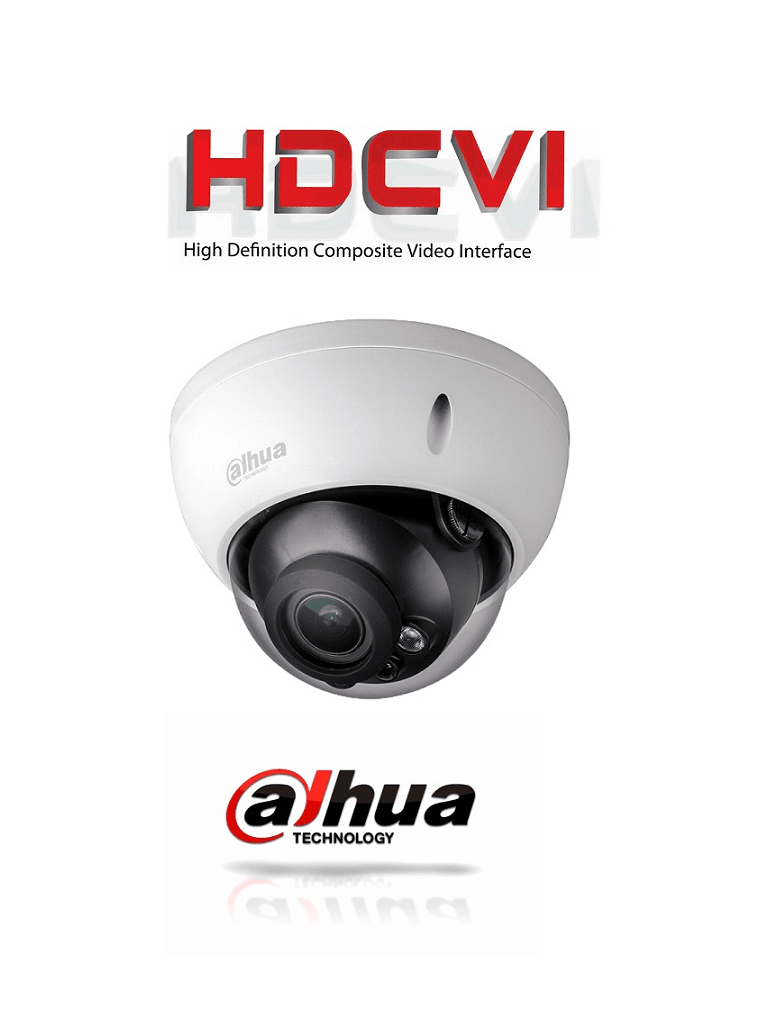 DAHUA HDBW2601RZ - Camara domo antivandalico HDCVI 6 megapixeles / WDR Real 120 dB / Lente motorizado 2.7 a 13.5 mm / Ir 30 Mts / IP67 / IK10 / Interfaz de audio/ #SeriePro #OfertasAAA