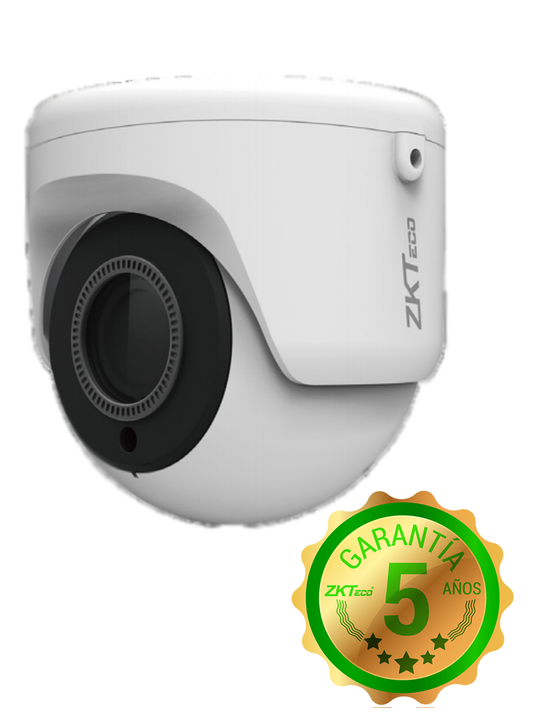 ZK EL35J28I- CAMARA DOMO HDCVI 5MP/ AHD/ TVI/ CVBS/ LENTE MOTORIZADO 2.8 A 12MM/ WDR REAL 120DB/ IR 30M/ IP67/ 3DNR