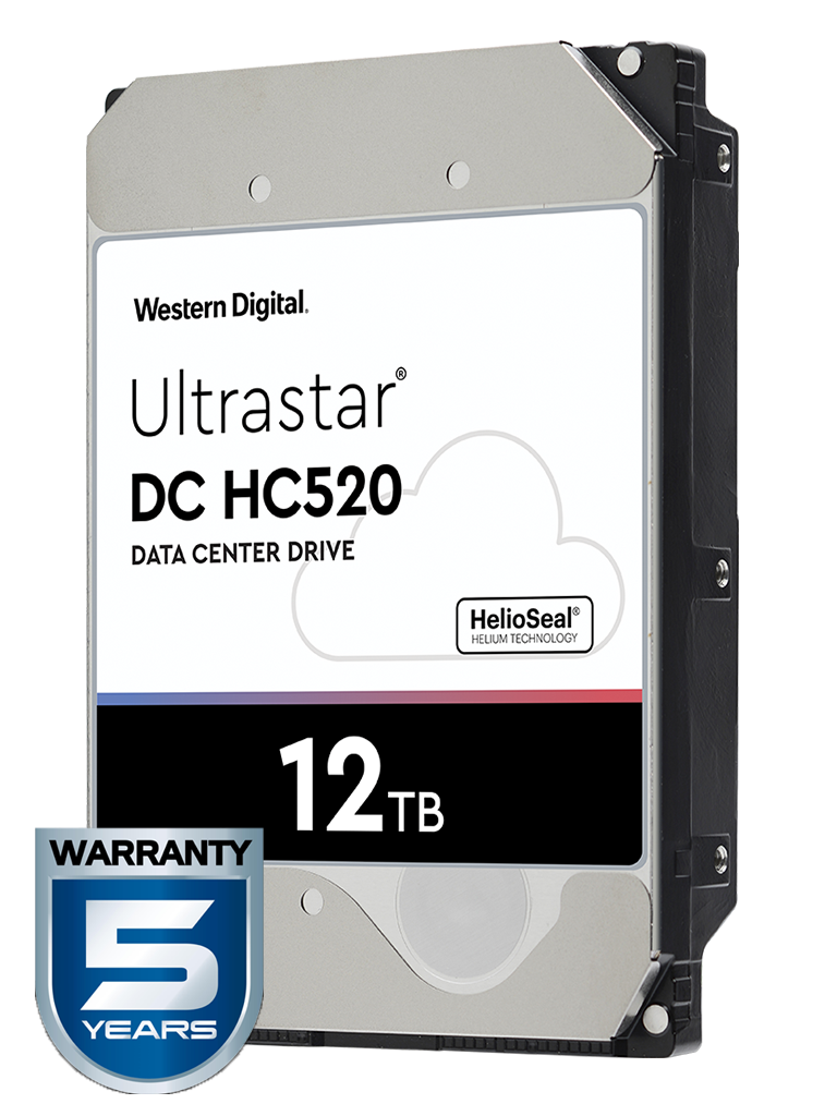 WESTERN HUH721212ALE604 - Disco duro de 12 TB / Serie ULTRASTAR / Recomendado para servidores / Videovigilancia / Sin limite de bahias / 7200RPM / SATA 3 / 6GBS / 256MB