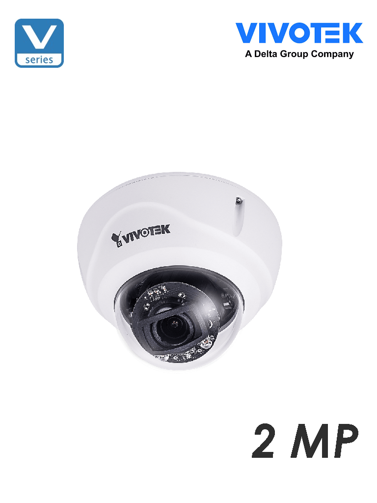 VIVOTEK FD9367HTV- CAMARA IP DOMO ANTIVANDALICA EXTERIOR 2 MP /H265/ WDR PRO / IP66/ SMART IR 30 MTS/ SMART STREAM III/ VARIFOCAL/ STRATO