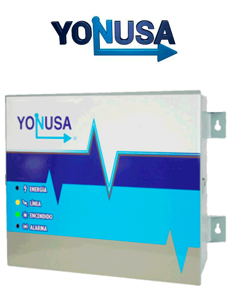 YONUSA EY1200012725 - Energizador para cerco eléctrico / 12,000V / Cubre hasta 1200 mts lineales / Soporta Sirena cableada/ Modulo WiFi y batería de respaldo/ SXN2290001