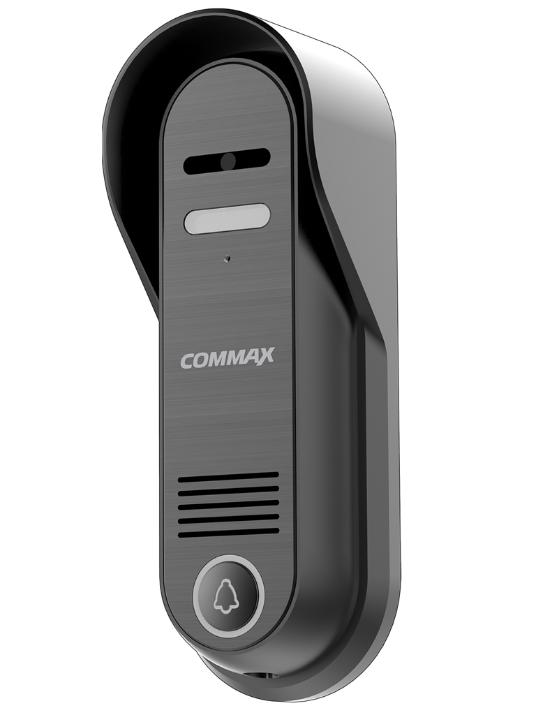 COMMAX DRC4CPHD - Frente de calle para exterior con cámara pinhole de alta definición 1 Mp, conecta hasta 4 monitores del modelo CDV704MA, conexión a 4 hilos, función de apertura de puerta, cuenta con luz LED