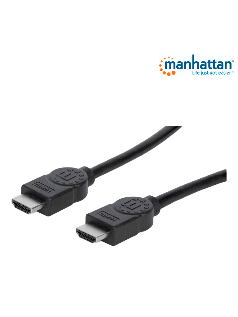 MANHATTAN 308458 - Cable HDMI de Alta Velocidad de 22.5 Metros/ Resolución 4k@30Hz/ Soprota 3D/ HDMI Macho a Macho/ Soporta Canal de Retorno de Audio (ARC)/ Blindado para Reducir Interferencia/