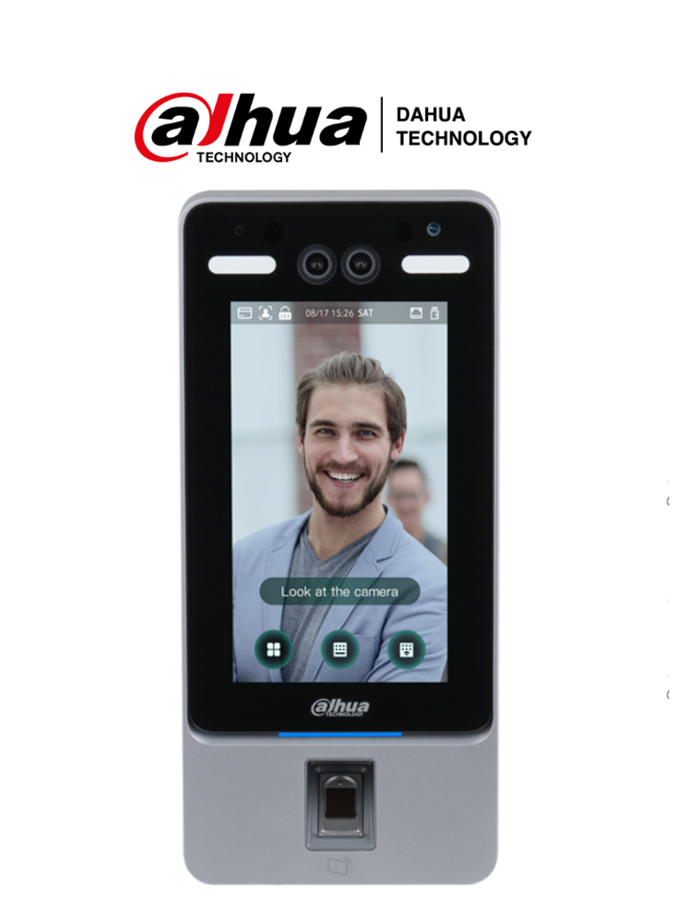 DAHUA ASI4214Y - Control de Acceso con Reconocimiento Facial/ P2P/ 2000 Huellas/ 2000 Rostros/ 2000 Tarjetas MIFARE #AccesoProfesional