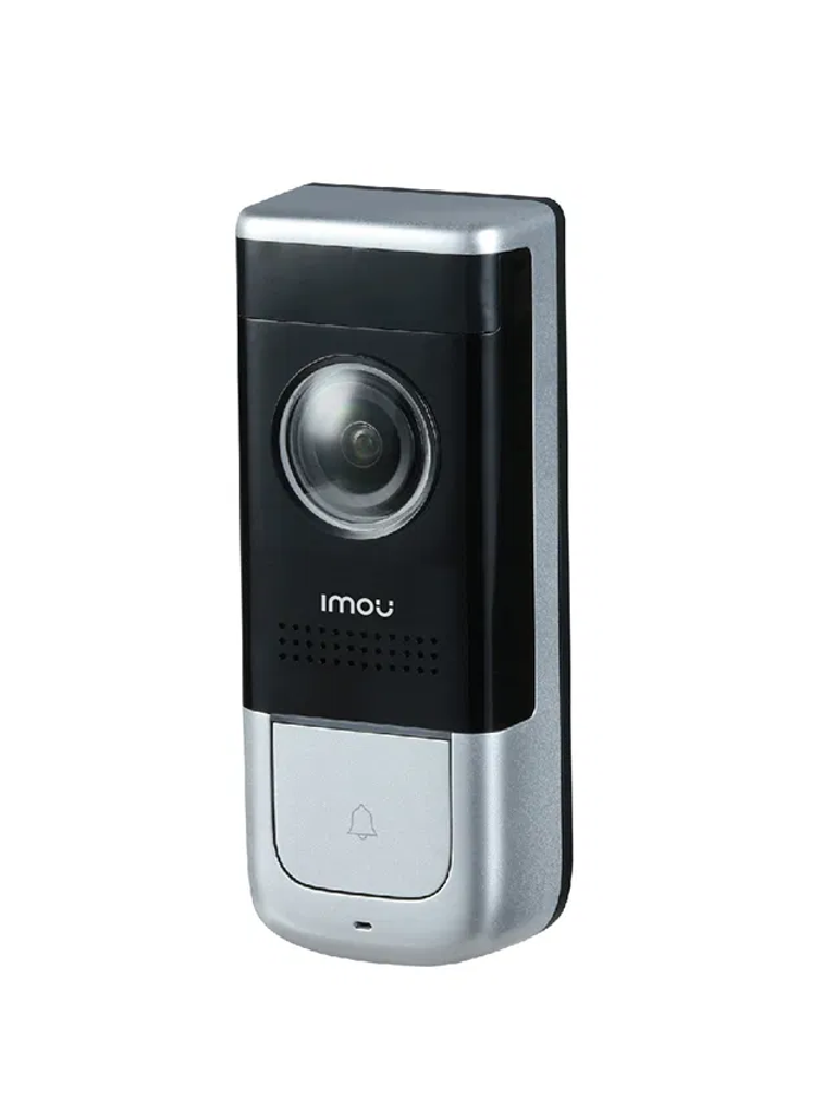 IMOU DOORBELL WIRED - Video Timbre de Puerta Alambrico/ 2 Megapixeles/ Ir 5 Mts/ Ranura para MICRO SD/ DC Cableado/ Audio/ WIFI/ IP65/ Compatible con Alexa y Asistente de Google