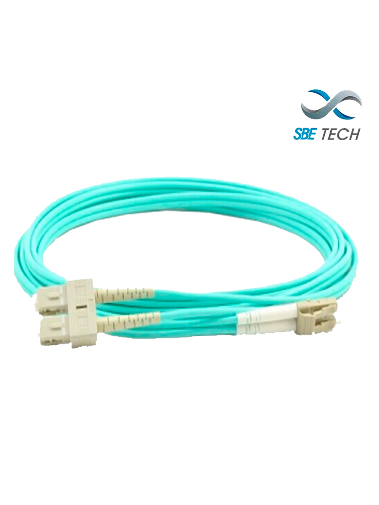 SBETECH SBE-JUMLC-SC-1M50 - Jumper LC-SC MM 50/125 OM4 duplex 2 mm, 1 metro, UPC