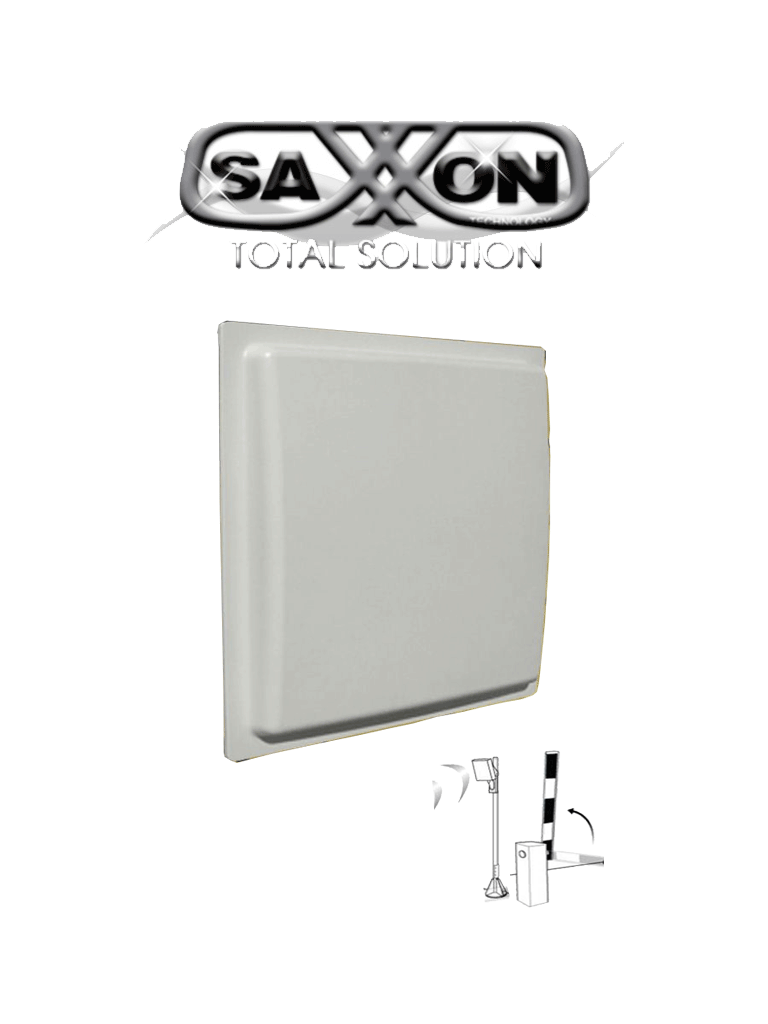 SAXXON SAXR2657 - Lector De Tarjetas UHF / 902 A 918 Mhz / Lectura de 1 a 10 Metros / Wiegand 26 / Wiegand 34 / Encriptable