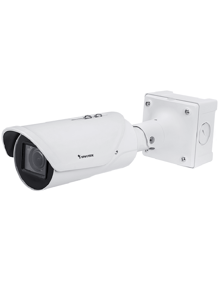 VIVOTEK IB9387-LPR - Cámara IP Bullet Exterior para Lectura de Matriculas/ 5 Megapixeles /Lente Varifocal 2.7-13.5mm/ WDR PRO/ SNV/ IR 50 mts/IP67/ IK10/ ANPR Integrado/ Stop&Go/Hasta 30Km/h/ Soporta matriculas simultáneas de +70 Países