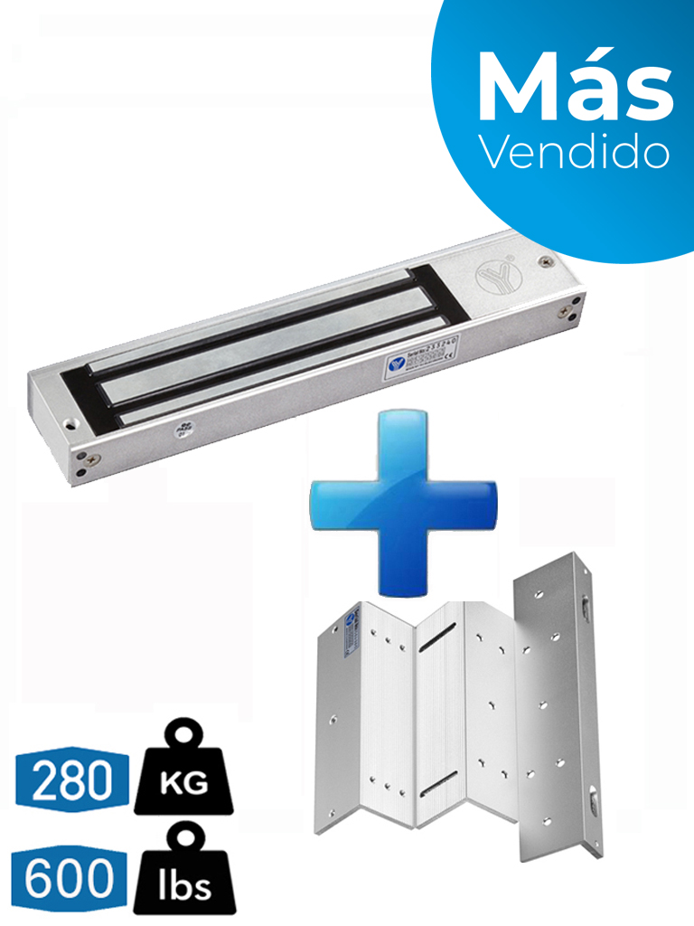 YLI YM280NPAK - Paquete de chapa magnética YM280N de 280 Kg o 600 Lb incluye soporte de fijación YM280NZL/ #MásVendido