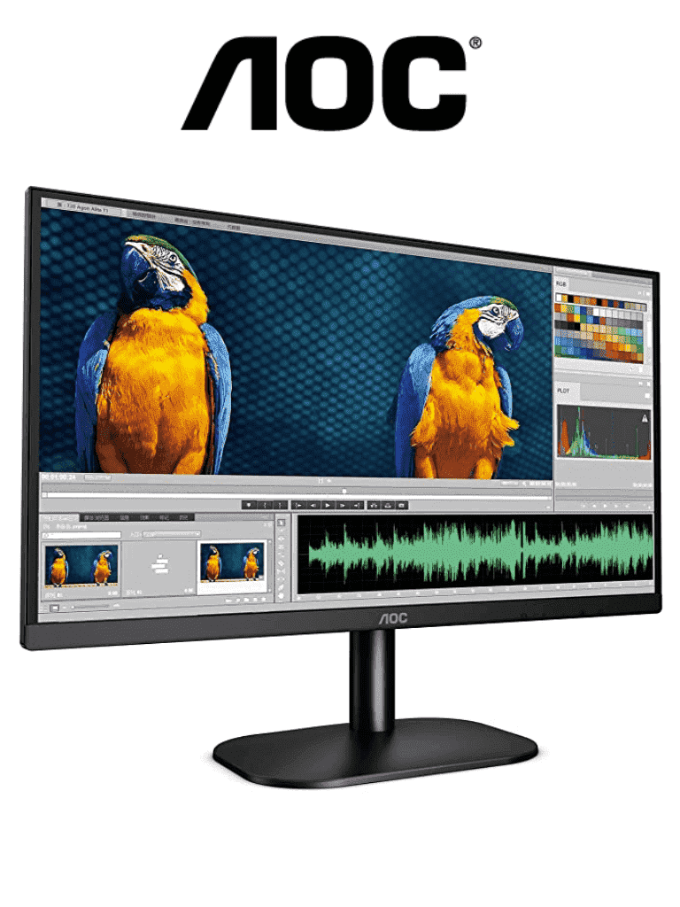 AOC 22B2HM - Monitor de 21.5 Pulgadas/ VESA/ Full HD/ Resolución 1920x1080/ Entradas de Video HDMI & VGA/ Panel VA/ Brillo 250 CD/M2/ Relación de Aspecto 16:9/ Aspecto Ultra Delgado/