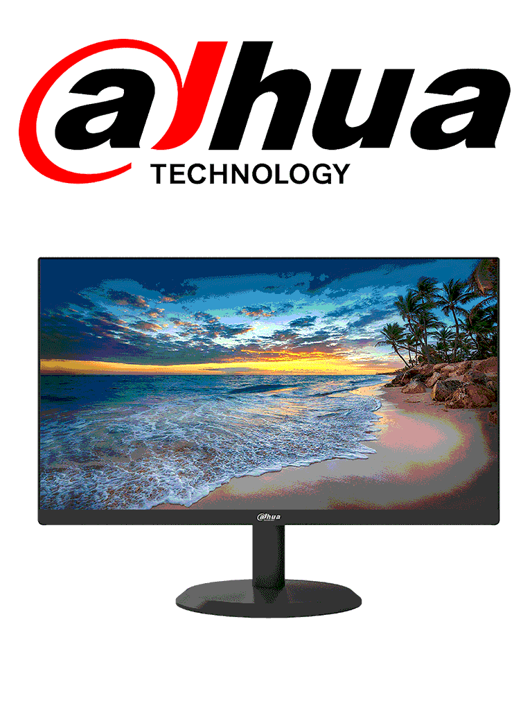 DAHUA DHI-LM22-H200 - Monitor de 22 Pulgadas Ultra Delgado/ Housing Metalico/ Full HD/ Amplio Angulo de Visualización de 178 Grados/ HDMI & VGA/ Diseño de Micro bisel/ Especial para Videovigilancia/ Ideal para Trabajo 24/7/