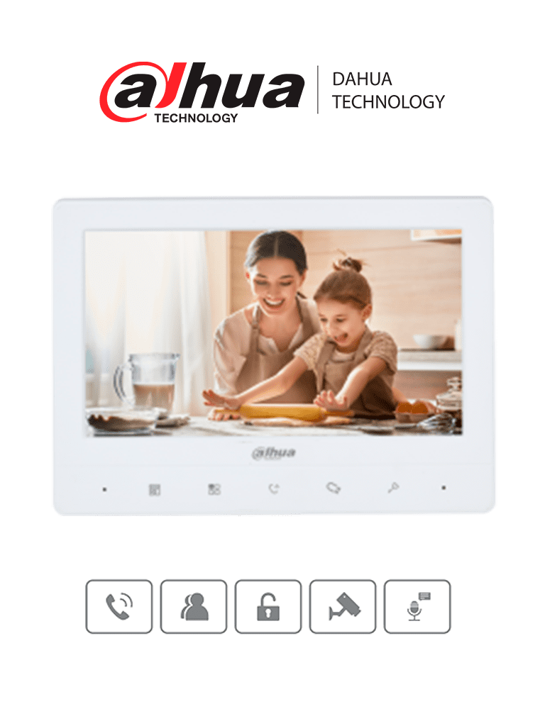 DAHUA VTH1020J- Monitor analógico de 7 pulgadas compatible con KTA01 / KTA02#TocToc