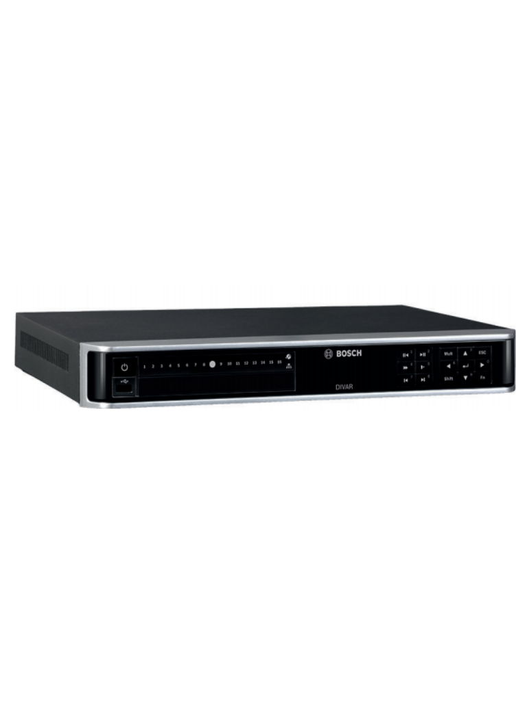 BOSCH V_DDN2516112D08 - DIVAR NETWORK 2000 / 16 Canales IP / 8 Puertos PoE / DVD / Disco duro 2TB