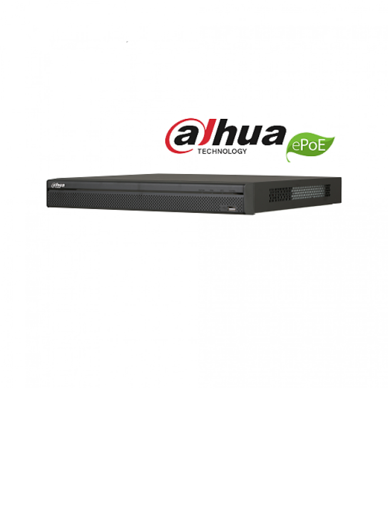 DAHUA NVR5208-8P-4KS2E - NVR 8 Canales IP 4K / H265+ / Rendimiento 320 Mbps / 8 Puertos tecnologia E PoE hasta 800M / PoE / ANPR / HDMI / PoS / 2 SATA / P2P / DEWARPING/