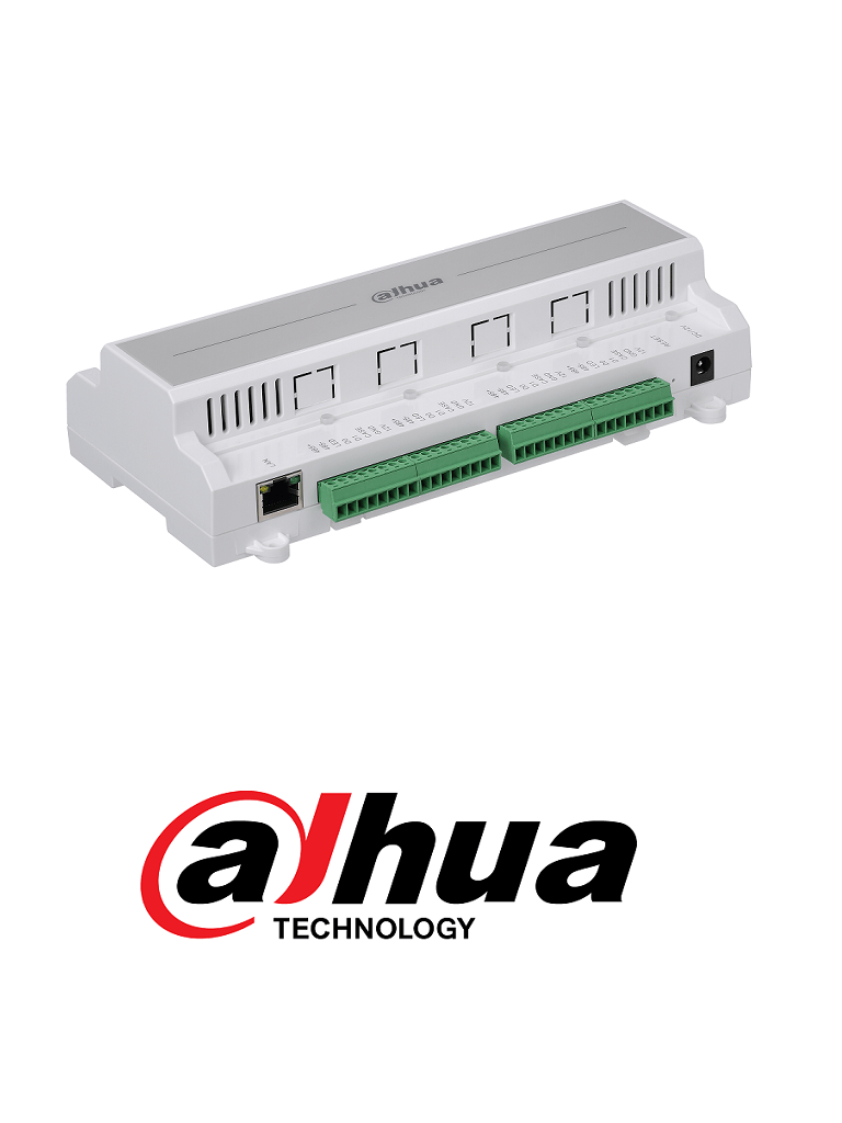 DAHUA ASC1202B-D - Panel de Control de Acceso para 2 Puertas y 4 Lectoras/ 100,000 Tarjetas/ 150,000 Registros/ TCP/IP/ Comunicación Wiegand o RS-485/ Funciones: Anti-pass back, Multi-Interlock/ 8&6 Entradas y Salidas/