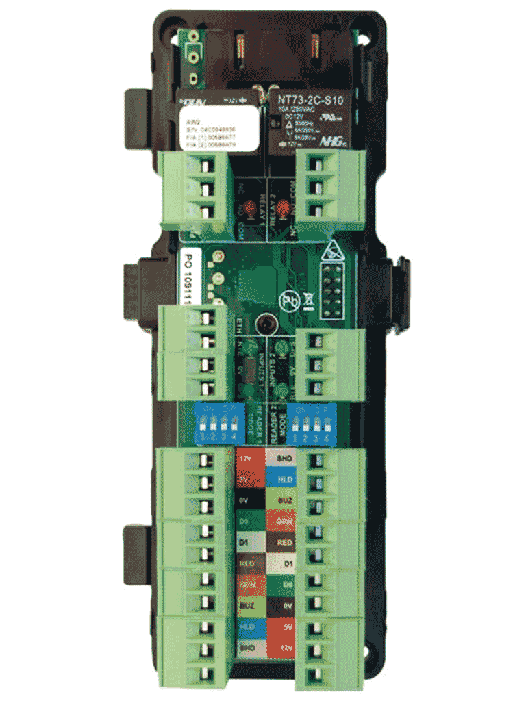 HID AW2 - Modulo para 2 lectores Wiegand 2 relay / Conexión con panel HID ACW2XN hasta 4 módulos / Conexión de botón y voltaje para lectora